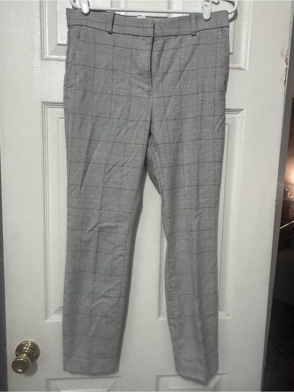 H&M Light Gray Windowpane Trousers